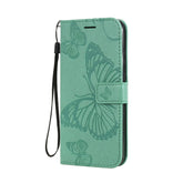 3D Butterflies Embossing Pattern Horizontal Flip Leather Case with Holder & Card Slot & Wallet